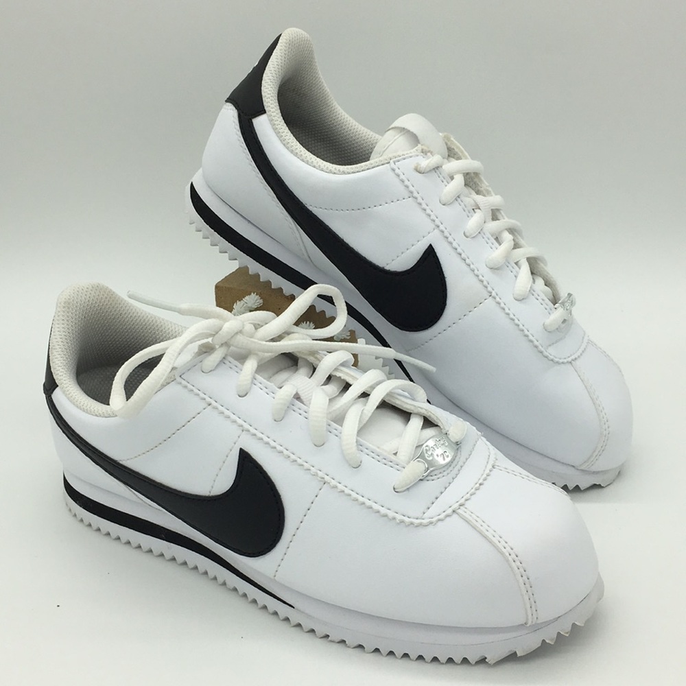 NIKE CORTEZ BASIC SL (GS) white/black - Picture 2 of 16